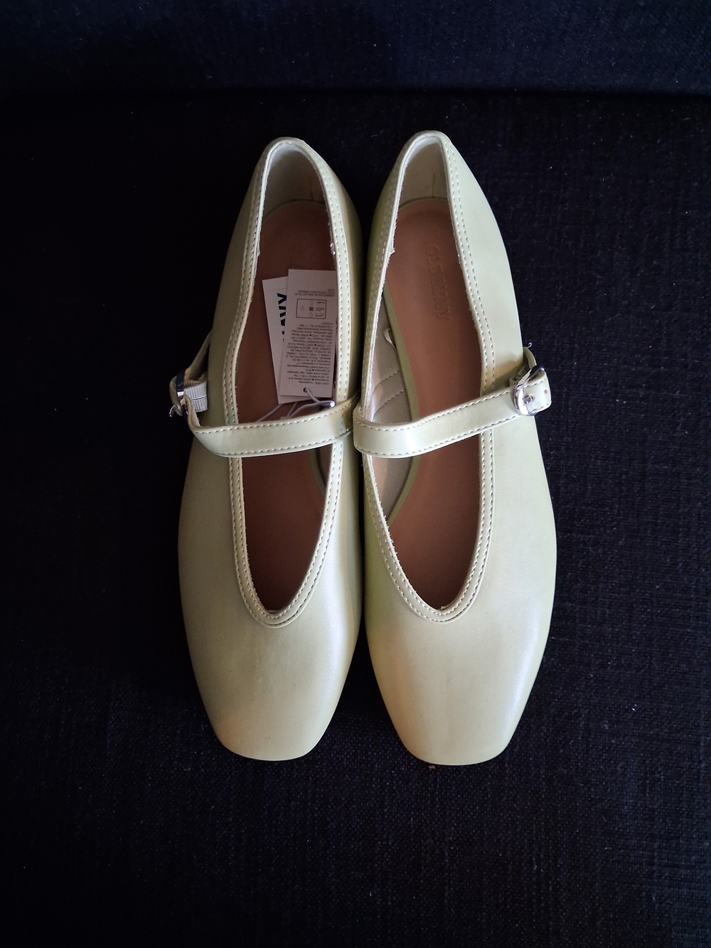 Old Navy Mary Jane Flats with Strap, Pistachio, Sz 8